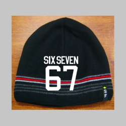 Six Seven 67 čierna pleten&aacute; čiapka stredne hrub&aacute; vo vn&uacute;tri naviac zateplen&aacute;, univerz&aacute;lna veľkosť, materi&aacute;lov&eacute; zloženie 100% akryl